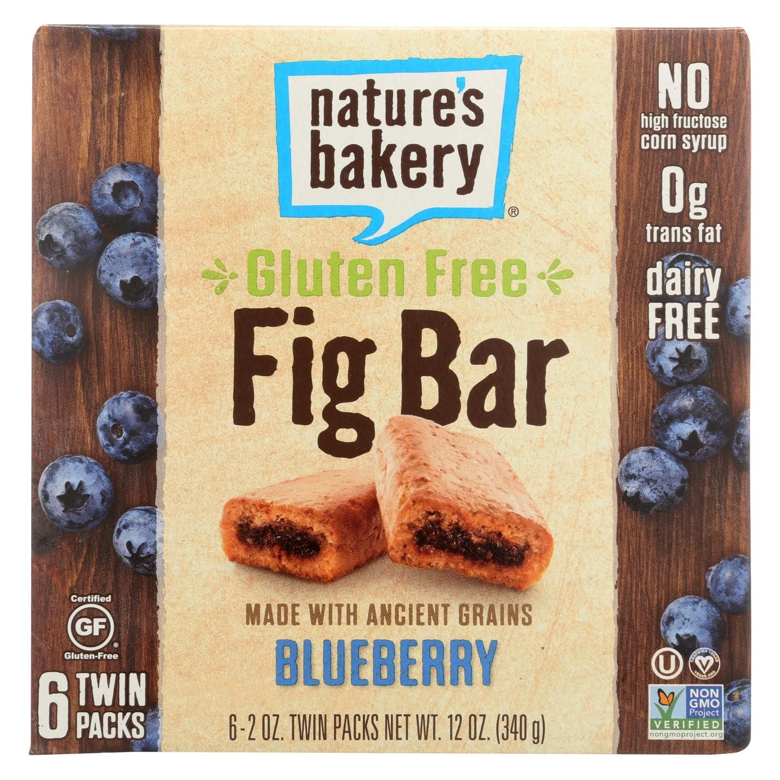 Nature's Bakery Gluten Free Fig Bar - Blueberry - Case Of 6 - 2 Oz. image 2