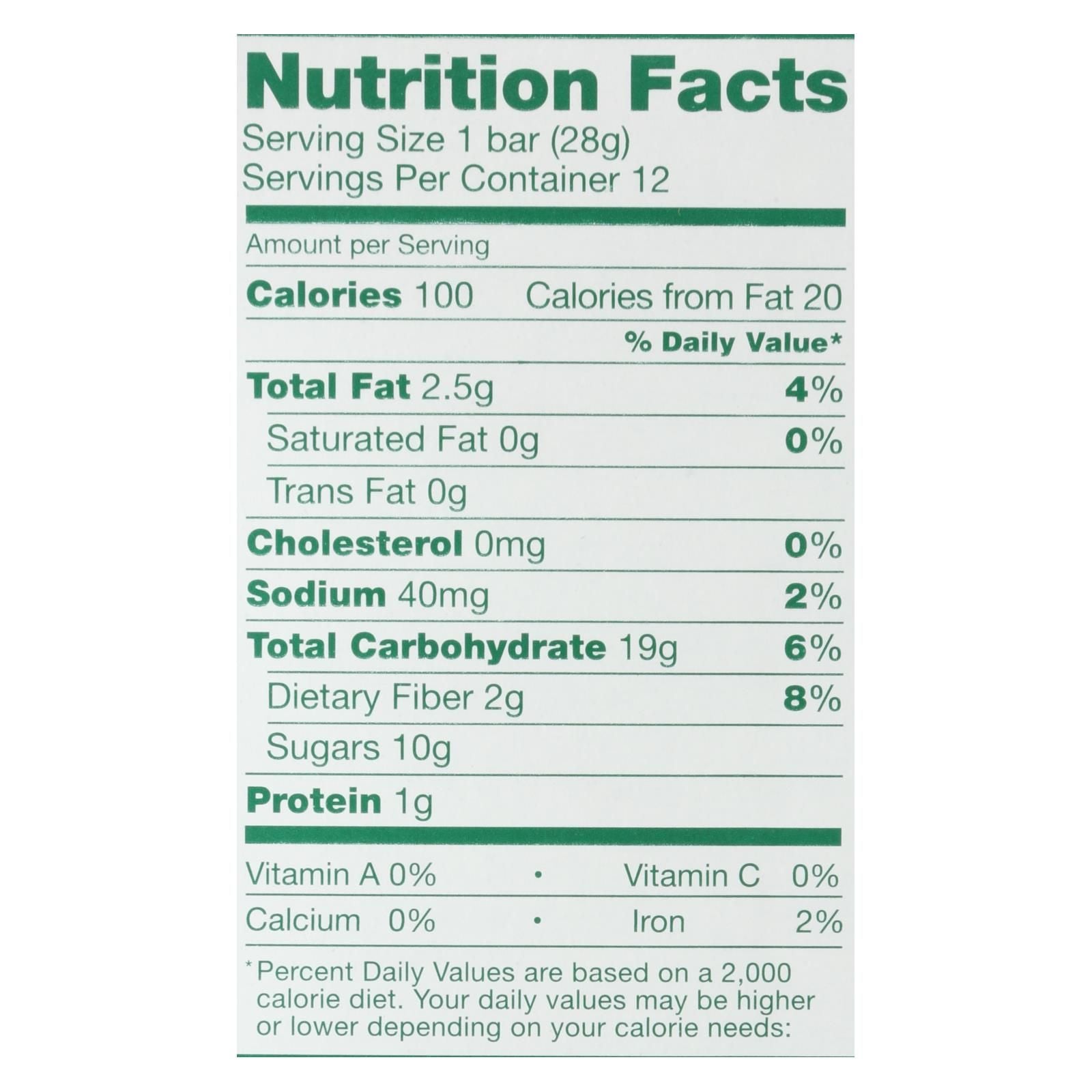 Nature's Bakery Stone Ground Whole Wheat Fig Bar - Apple Cinnamon - Case Of 6 - 2 Oz. image 1