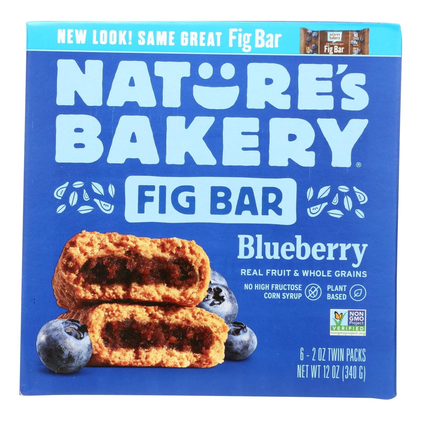 Nature's Bakery Stone Ground Whole Wheat Fig Bar - Blueberry - Case Of 6 - 2 Oz. image 1