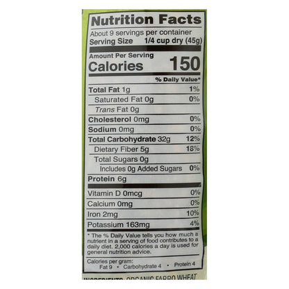 Nature's Earthly Choice Pearled Farro - Italian - Case Of 6 - 14 Oz. image 3
