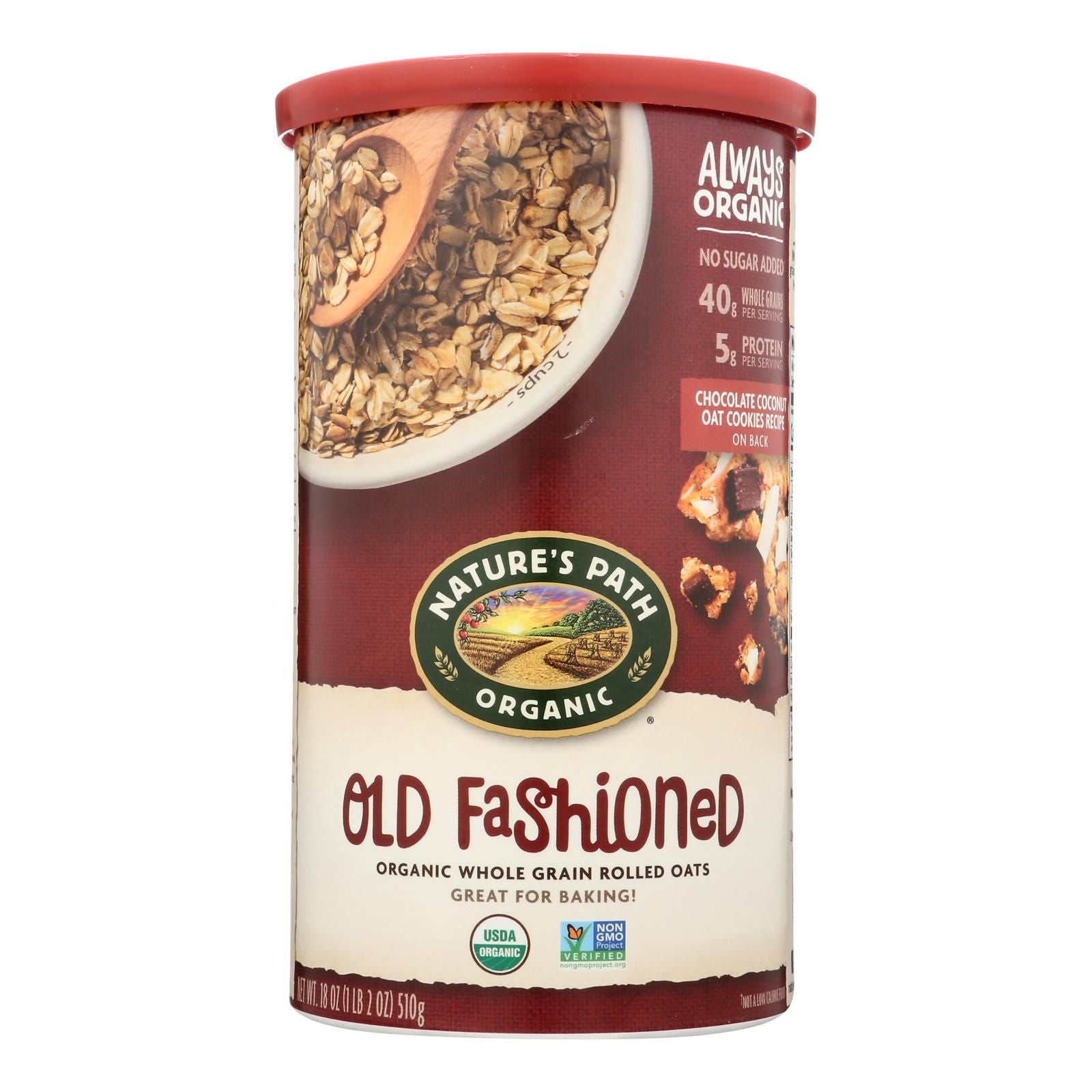 Nature's Path Oats - Old Fashioned - Case Of 6 - 18 Oz. image 1