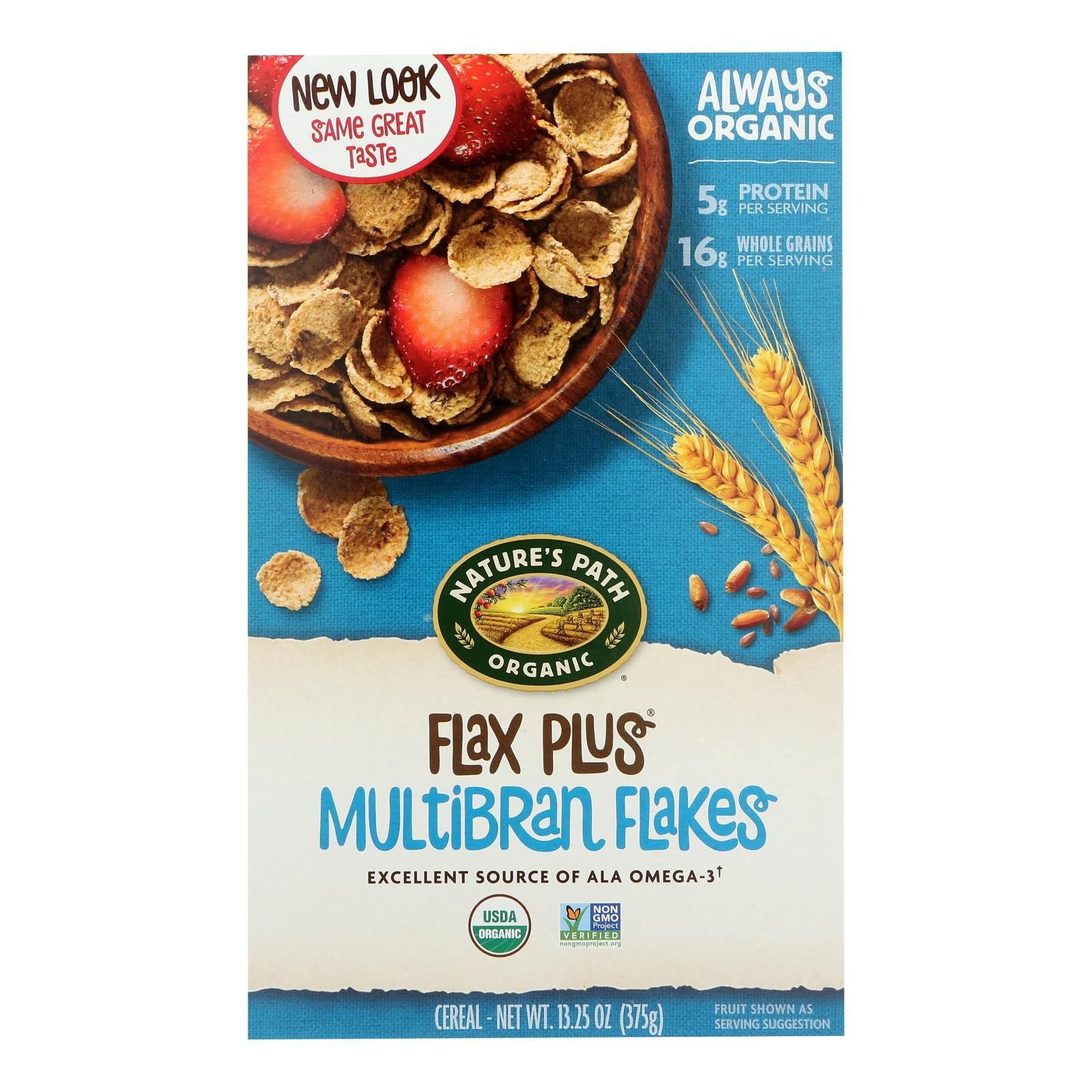 Nature's Path Organic Flax Plus Multi-bran Flakes Cereal - Case Of 12 - 13.25 Oz. image 1