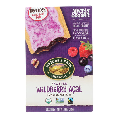 Nature's Path Organic Frosted Toaster Pastries - Wildberry Acai - Case Of 12 - 11 Oz. image 2