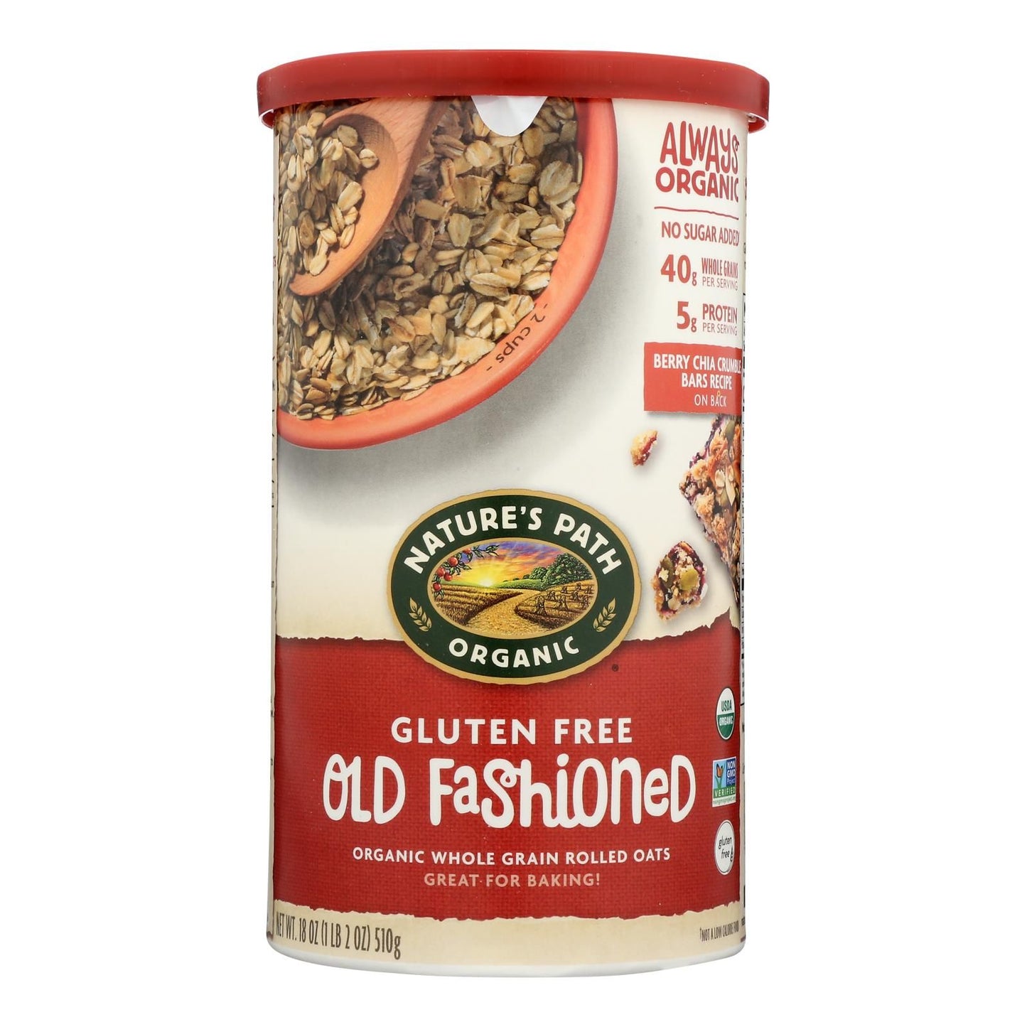 Nature's Path Organic Oats - Old Fashioned - Case Of 6 - 18 Oz. image 1