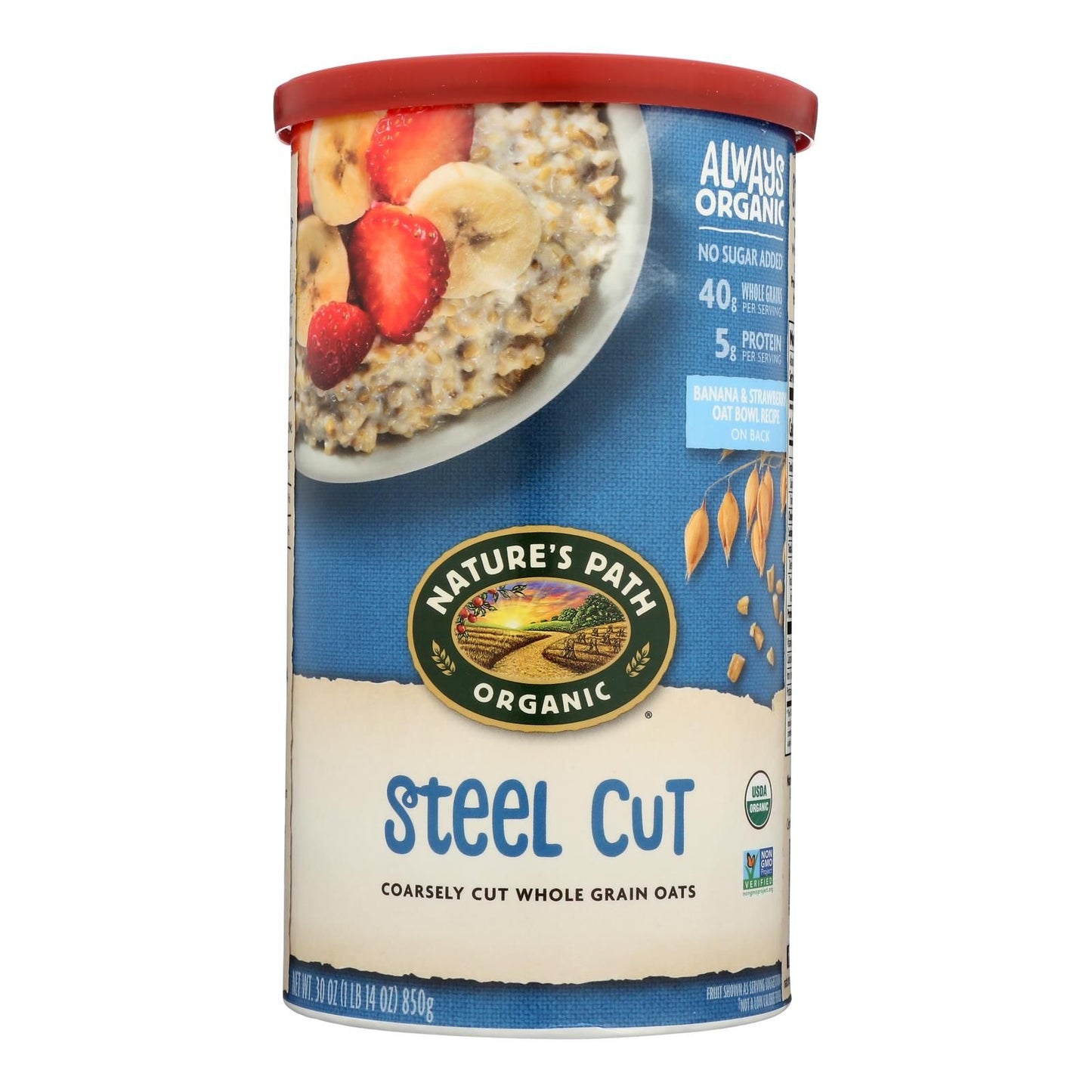 Nature's Path Organic Steel Cut Oats - Case Of 6 - 30 Oz. image 1