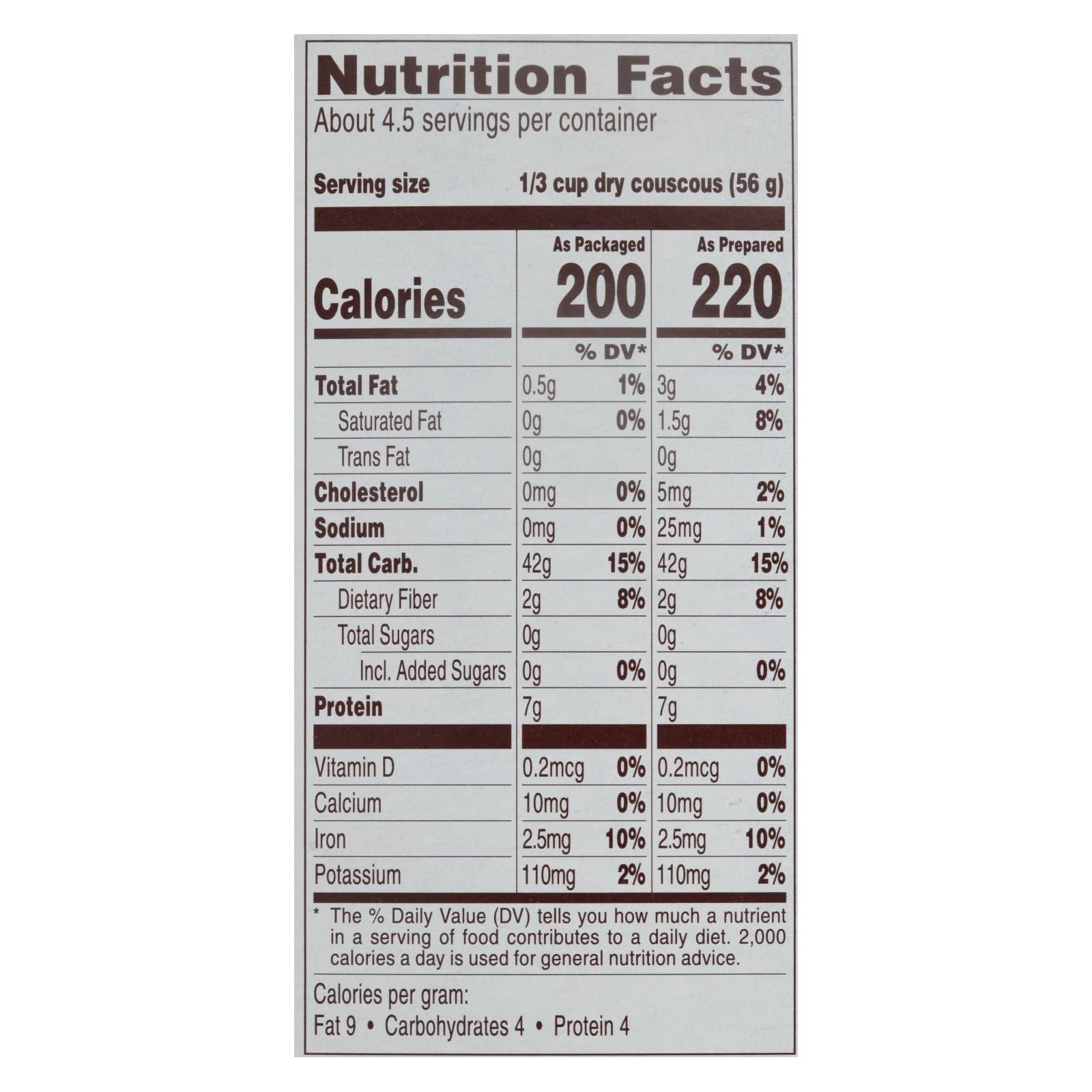 Near East Couscous Mix - Case Of 12 - 10 Oz. image 2