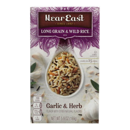 Near East Long Grain & Wild Rice - Garlic - Case Of 12 - 5.9 Oz image 1