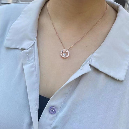 Necklace for Women 18k Gold Plated 925 Silver 5A Cubic Zirconia Hope Pendant Necklace image 5
