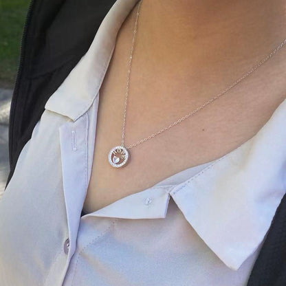 Necklace for Women 18k Gold Plated 925 Silver 5A Cubic Zirconia Hope Pendant Necklace image 10