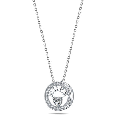 Necklace for Women 18k Gold Plated 925 Silver 5A Cubic Zirconia Hope Pendant Necklace image 7