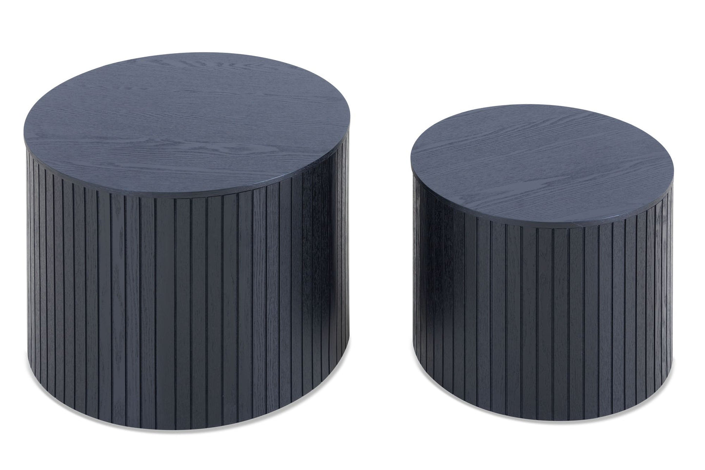 Nested table set 2 pieces, MDF coffee table set Living room/lounge area, black image 4