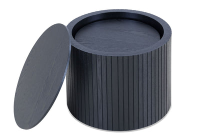 Nested table set 2 pieces, MDF coffee table set Living room/lounge area, black image 1