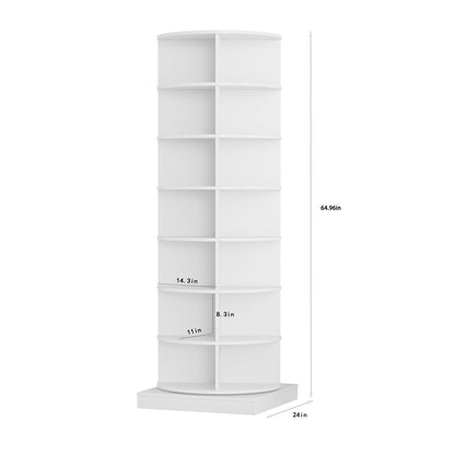 new 360 Rotating shoe cabinet 7 layers Holds Up to 28 Paris of Shoes image 3