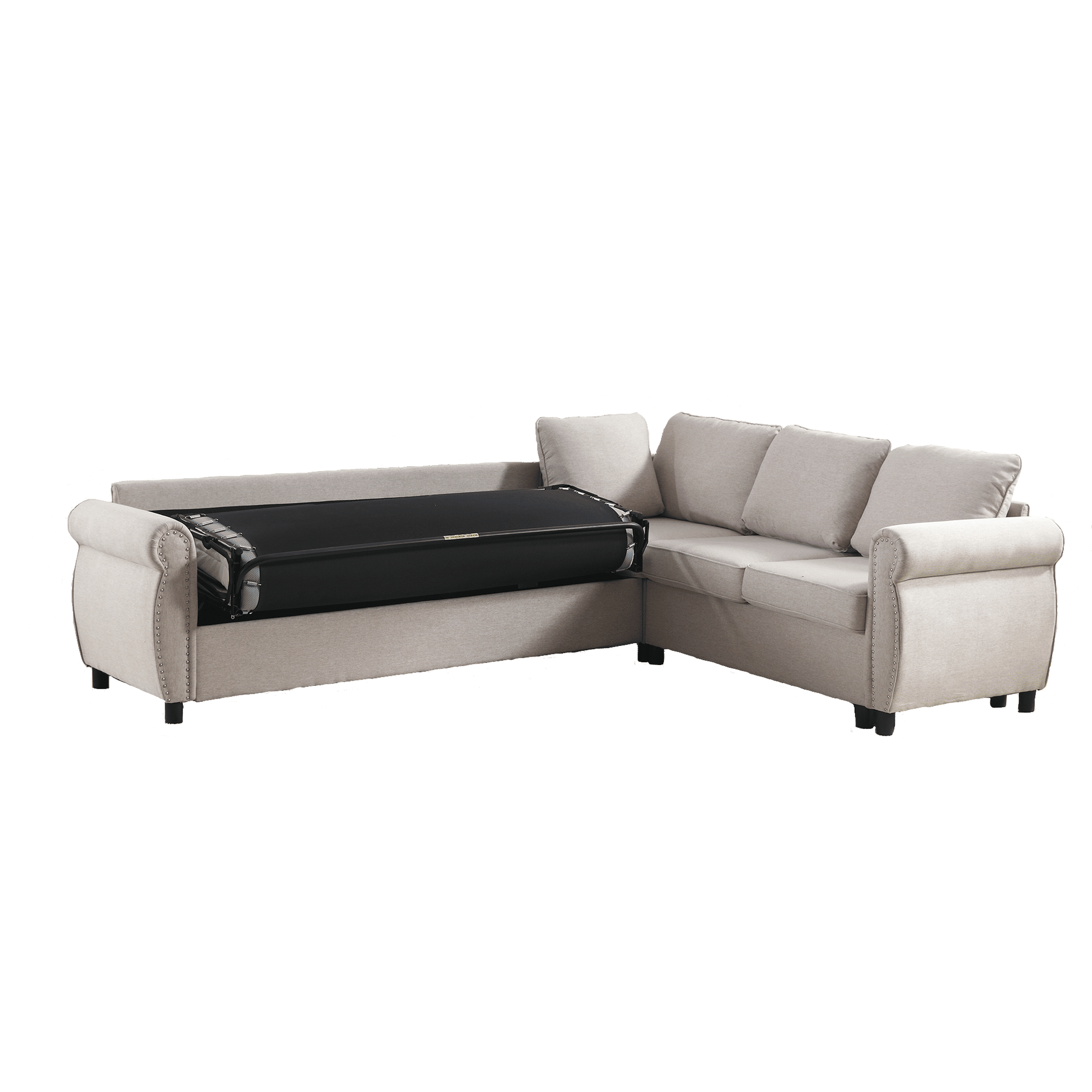 [NEW ARRIVED] [VIDEO PROVIDED]Sleeper Sofa, 2 in 1 Pull Out Couch Bed,6 seater sofa bed, L Shaped Sectional Sofa ,Rivete image 13