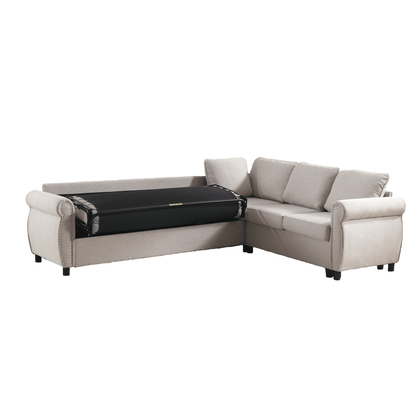 [NEW ARRIVED] [VIDEO PROVIDED]Sleeper Sofa, 2 in 1 Pull Out Couch Bed,6 seater sofa bed, L Shaped Sectional Sofa ,Rivete image 13