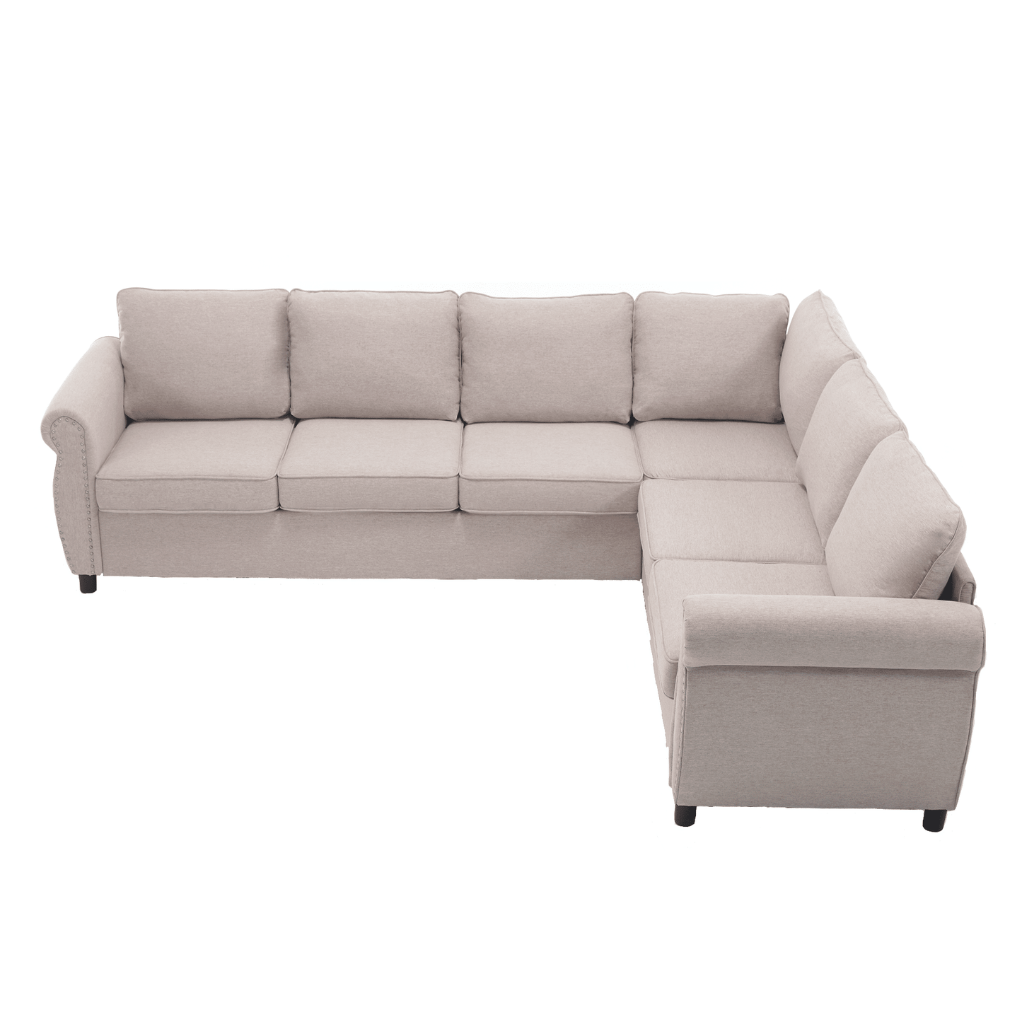 [NEW ARRIVED] [VIDEO PROVIDED]Sleeper Sofa, 2 in 1 Pull Out Couch Bed,6 seater sofa bed, L Shaped Sectional Sofa ,Rivete image 18