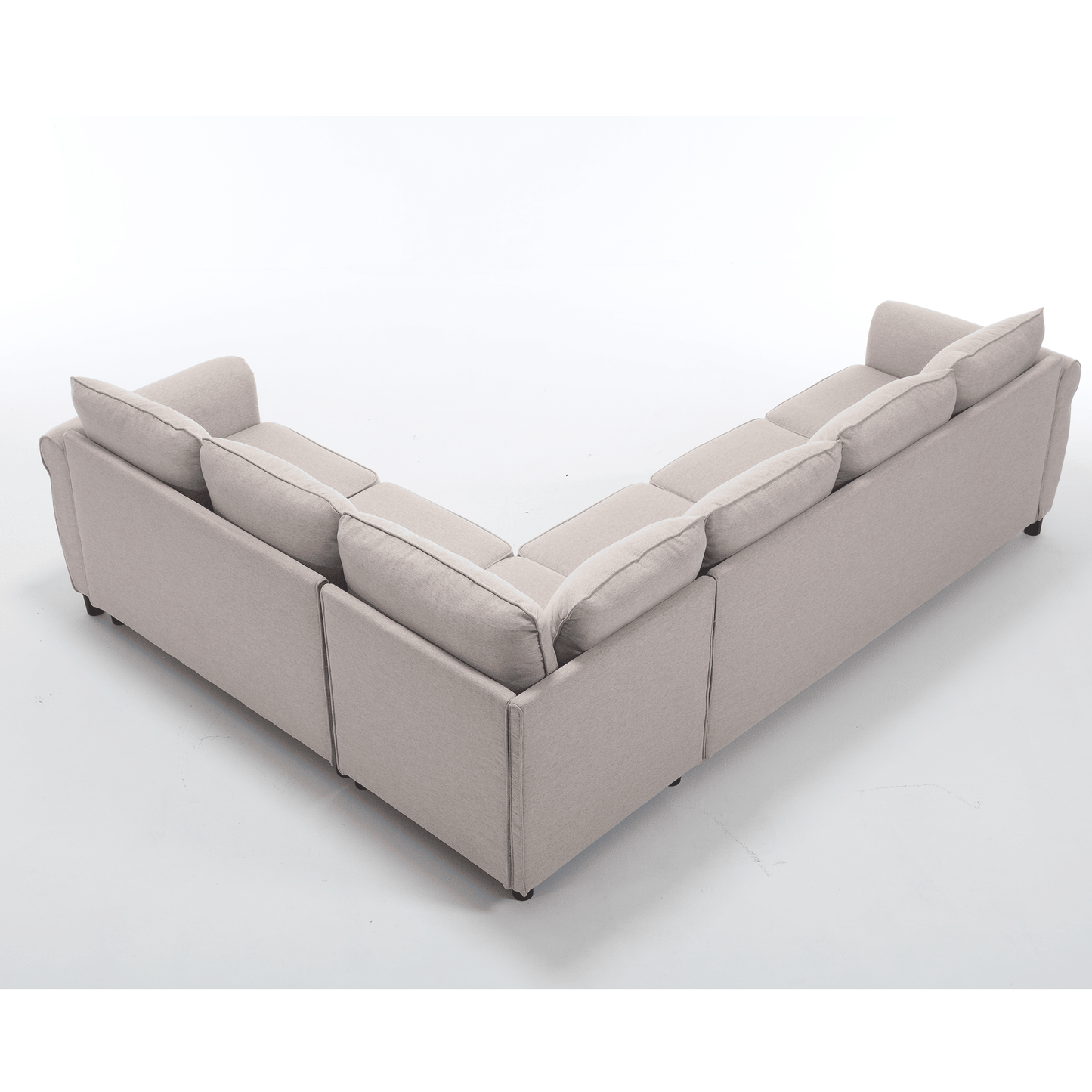 [NEW ARRIVED] [VIDEO PROVIDED]Sleeper Sofa, 2 in 1 Pull Out Couch Bed,6 seater sofa bed, L Shaped Sectional Sofa ,Rivete image 16