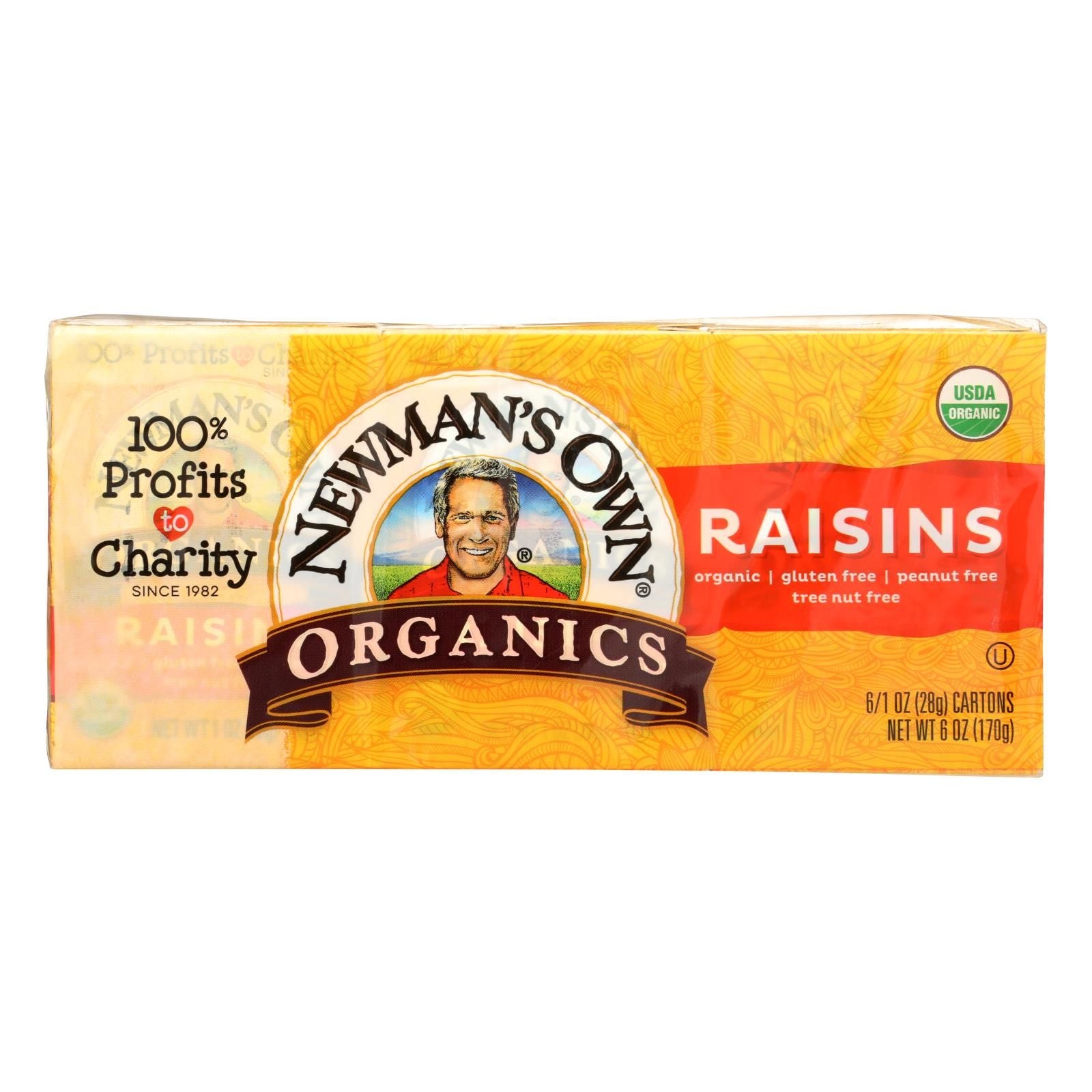 Newman's Own Organics Raisins - Case Of 12 - 6/1.0 Oz image 1