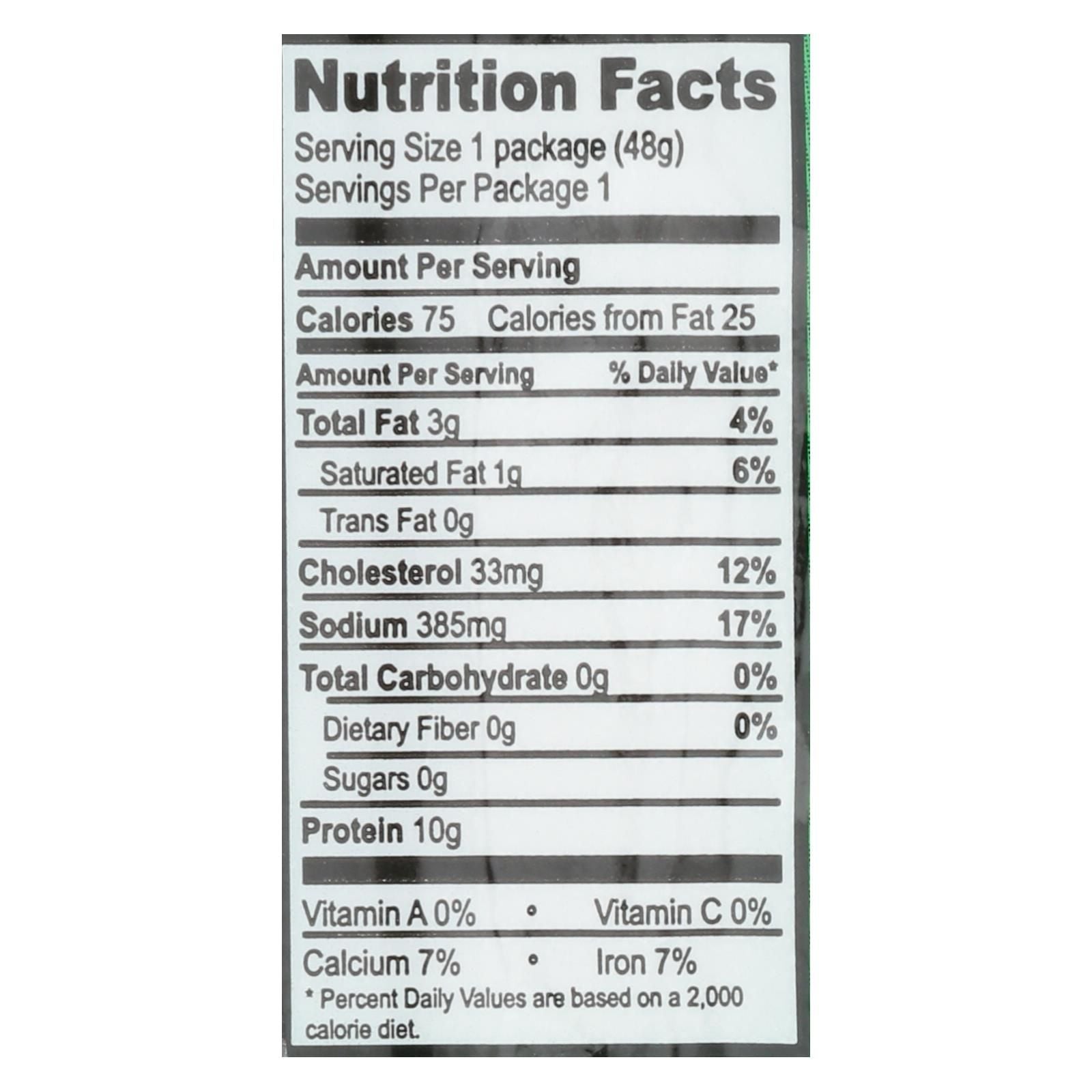Nick's Sticks Snack Sticks - Turkey - Case Of 25 - 1.7 Oz. image 2