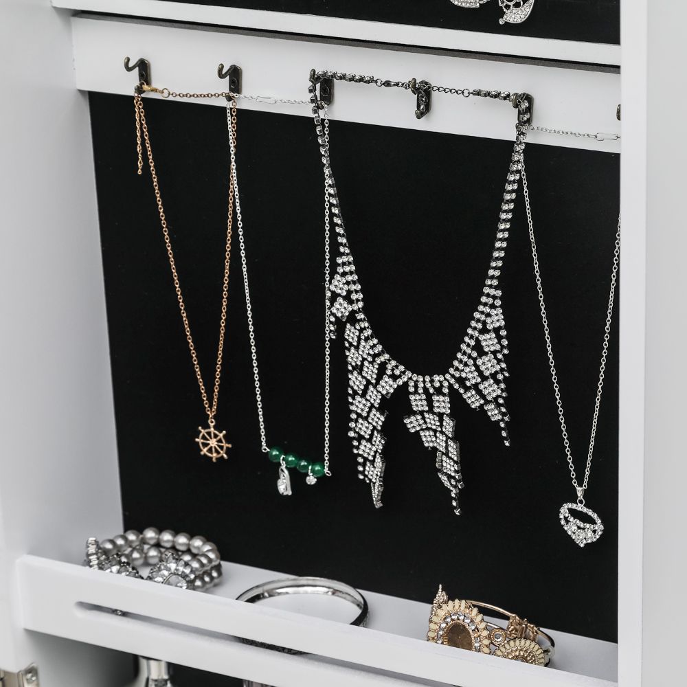 Jewelry cabinet packaging and instructions