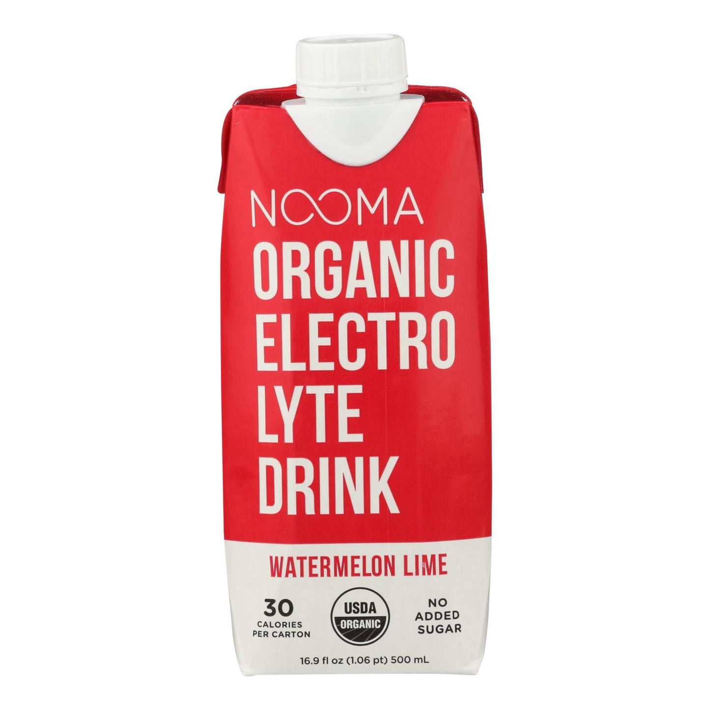 Nooma Electrolite Drink - Organic - Watermelon Lime - Case Of 12 - 16.9 Fl Oz image 1