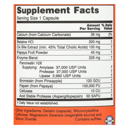 Now Foods - Super Enzyme - 1 Each-90 Vcap image 2