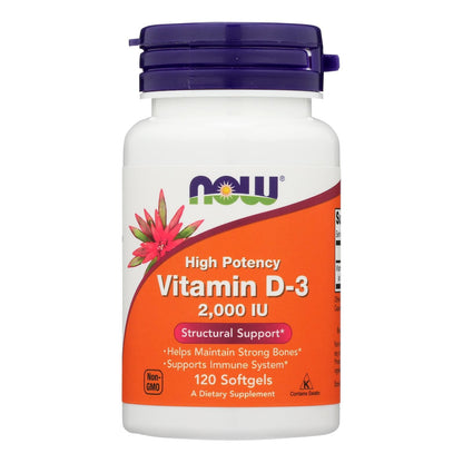 Now Foods - Vitamin D-3 2000iu - 1 Each-120 Sgel image 1