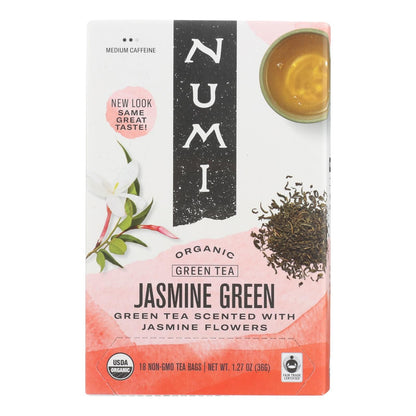 Numi Organic Tea Jasmine Green - 18 Tea Bags - Case Of 6 image 1