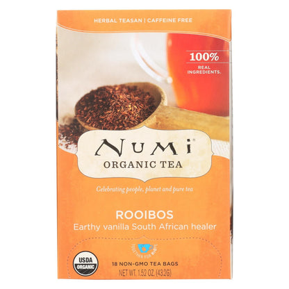 Numi Red Mellow Bush Rooibos Tea - 18 Tea Bags - Case Of 6 image 1
