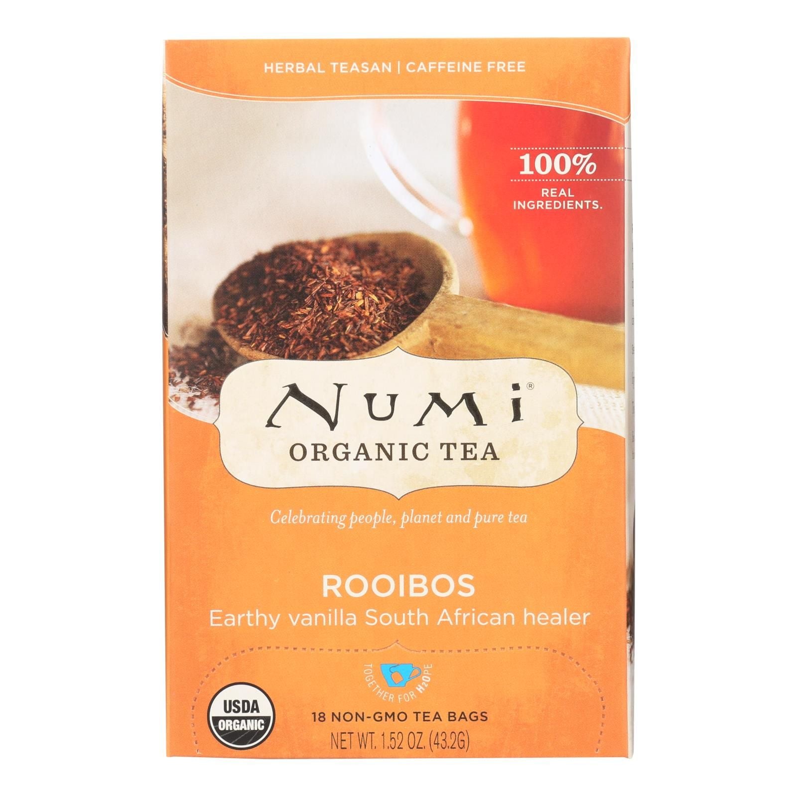 Numi Red Mellow Bush Rooibos Tea - 18 Tea Bags - Case Of 6 image 2