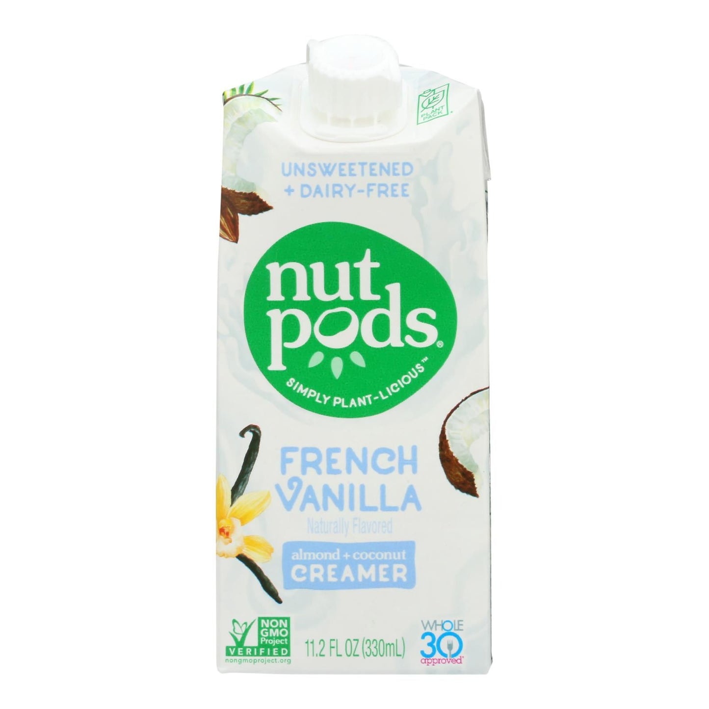 Nutpods - Non-dairy Creamer French Vanilla Unsweetened - Case Of 12 - 11.2 Fl Oz. image 2