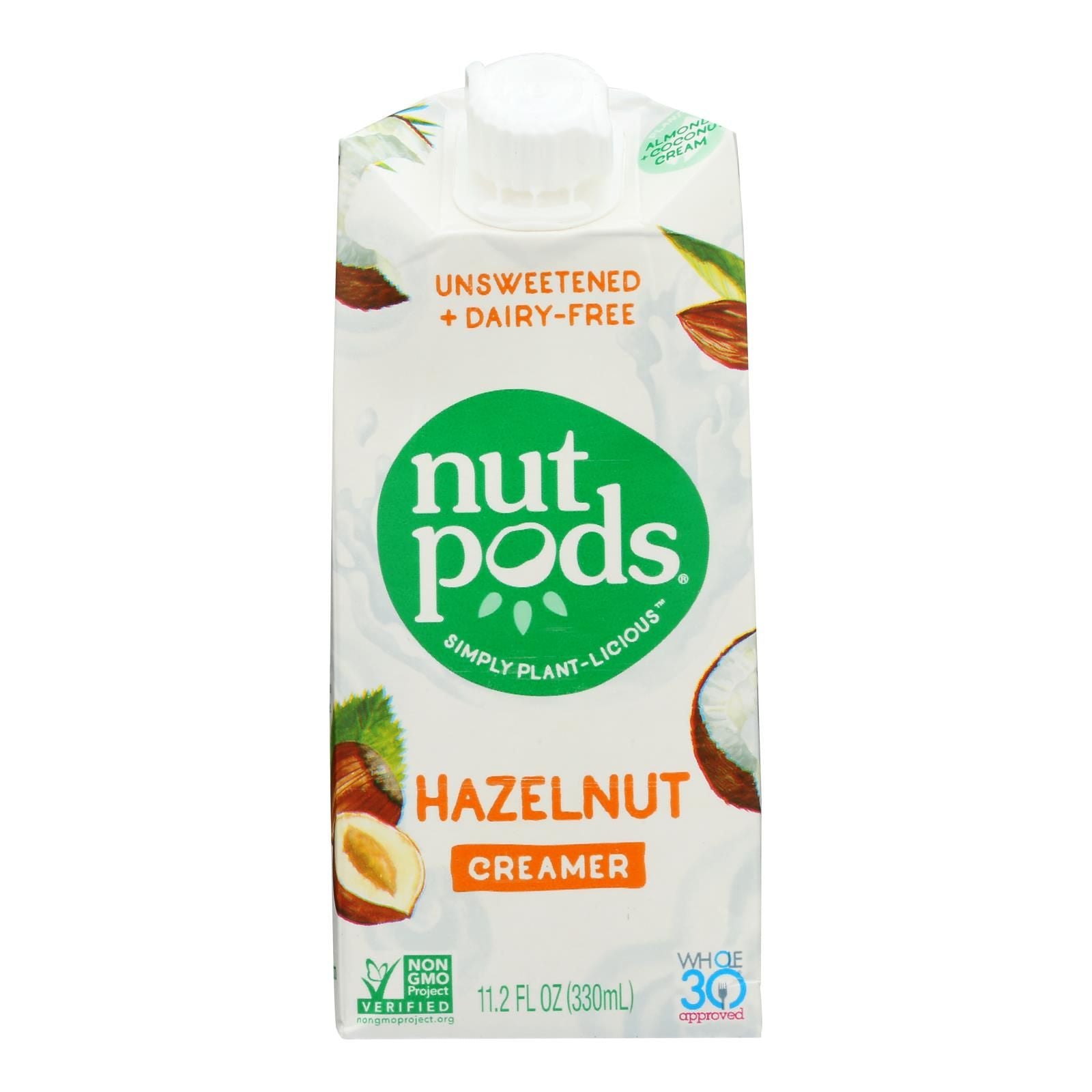 Nutpods - Non-dairy Creamer Hazelnut Unsweetened - Case Of 12 - 11.2 Fl Oz. image 2