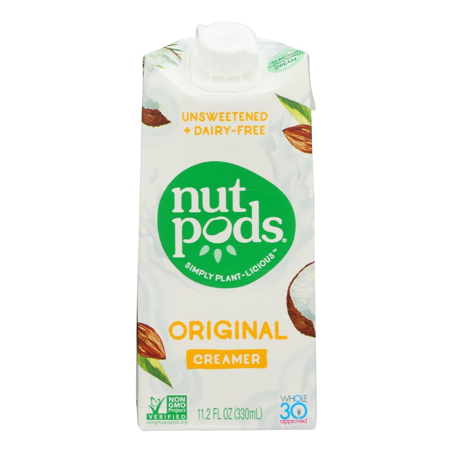 Nutpods - Non-dairy Creamer Original Unsweetened - Case Of 12 - 11.2 Fl Oz. image 2