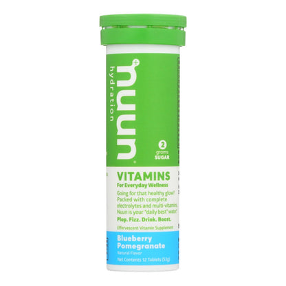 Nuun Vitamins Drink Tab - Blueberry - Pomgrant - Case Of 8 - 12 Tab image 1