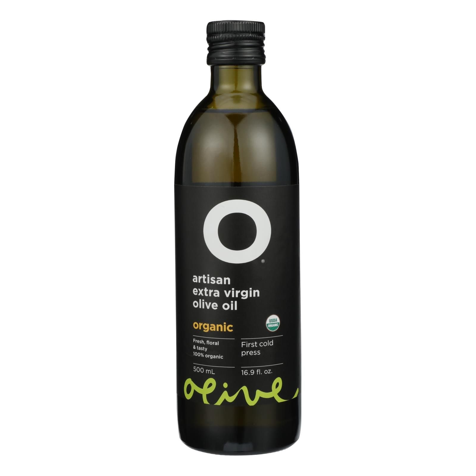 O Olive Oil - 100% Organic Extra Virgin Olive Oil - Case Of 6 - 16.9 Fl Oz image 1