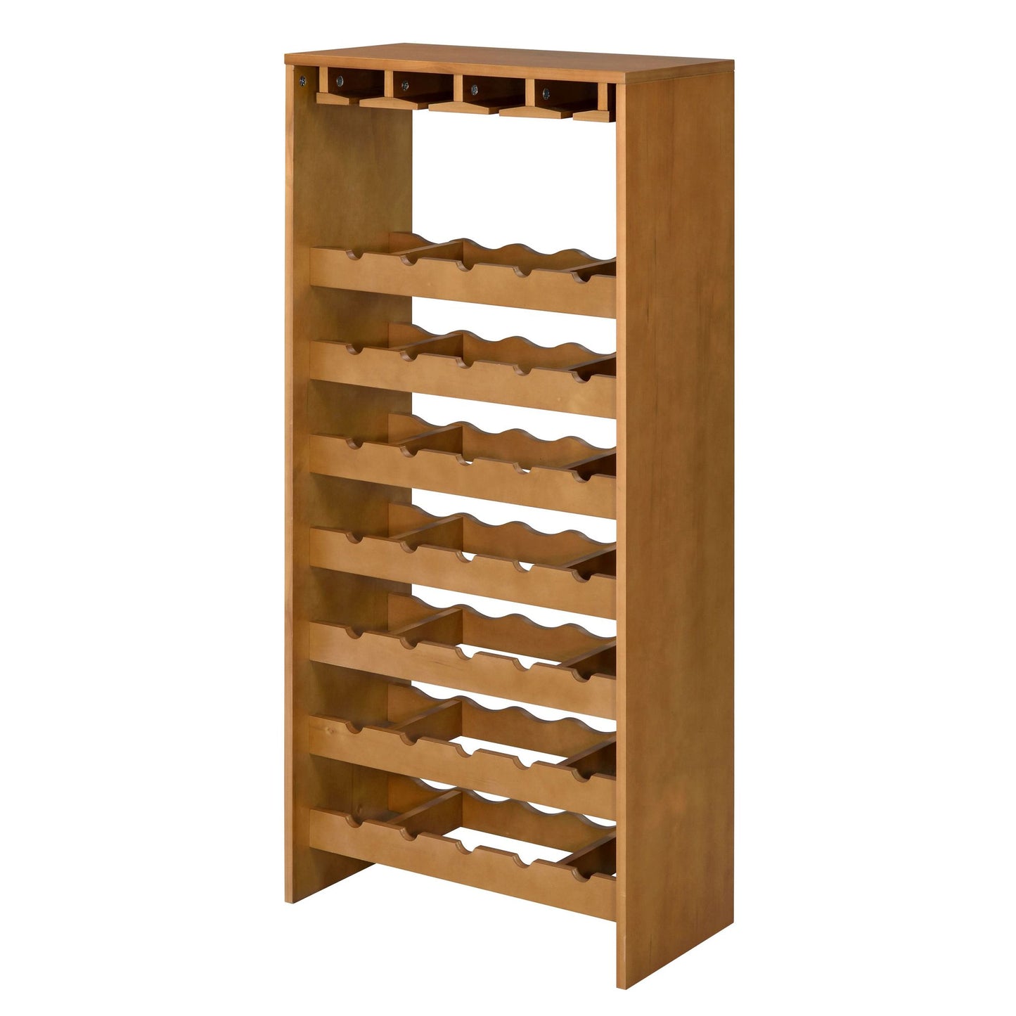 Oak 7-tier Wine Rack image 1