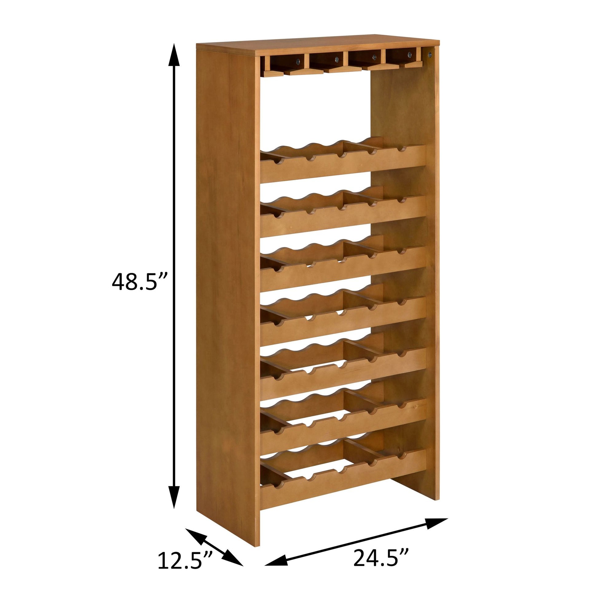 Oak 7-tier Wine Rack image 5