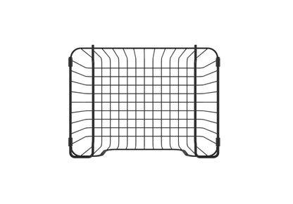 Oceanstar Stackable Metal Wire Storage Basket Set for Pantry, Countertop, Kitchen or Bathroom – Black, Set of 2 image 5