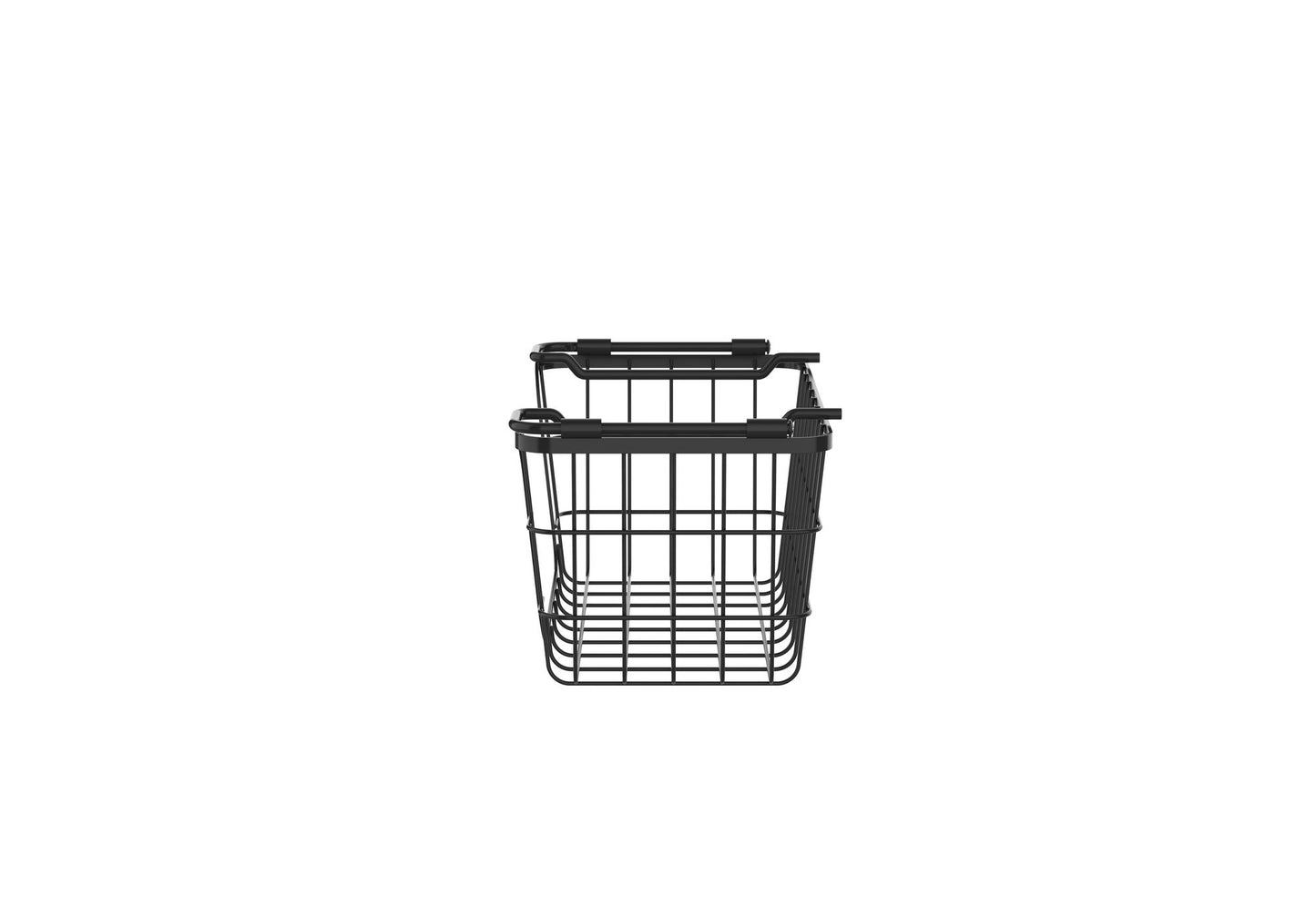 Oceanstar Stackable Metal Wire Storage Basket Set for Pantry, Countertop, Kitchen or Bathroom – Black, Set of 3 image 3
