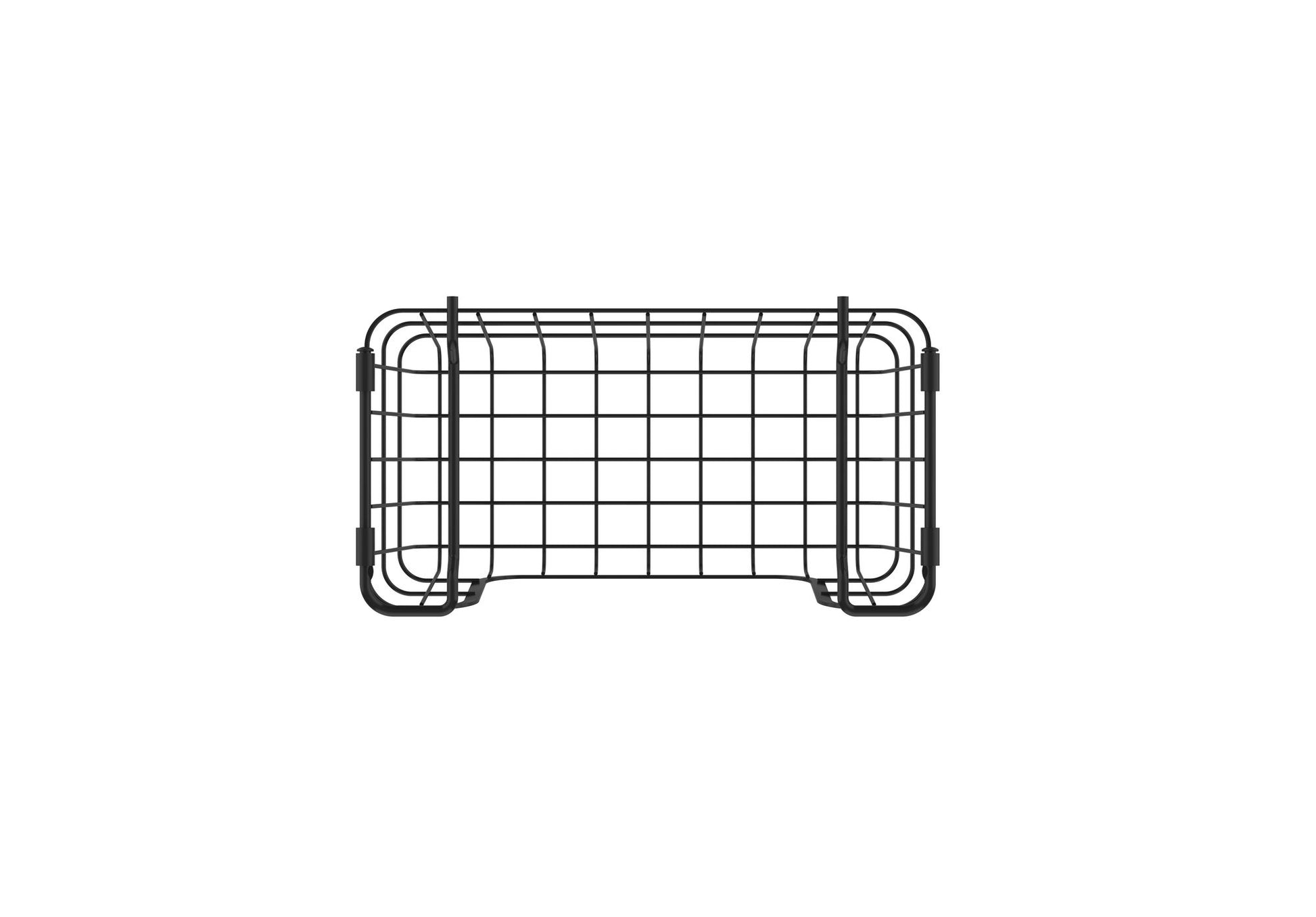 Oceanstar Stackable Metal Wire Storage Basket Set for Pantry, Countertop, Kitchen or Bathroom – Black, Set of 3 image 5