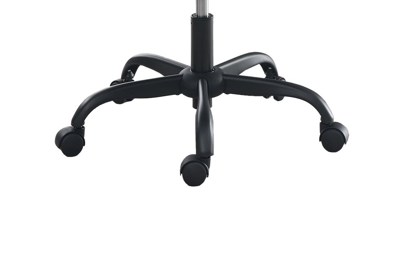 Office Chair Adjustable Height Office Chair Blue and Black Faux Leather image 8