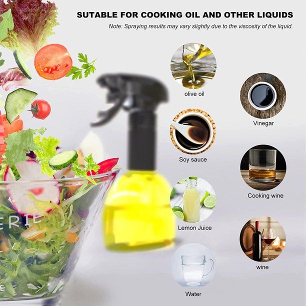 Oil Sprayer 8 oz Olive, Oil Mister Fryer, Canola Spritzer, Salad, Baking, Frying, BBQ image 7