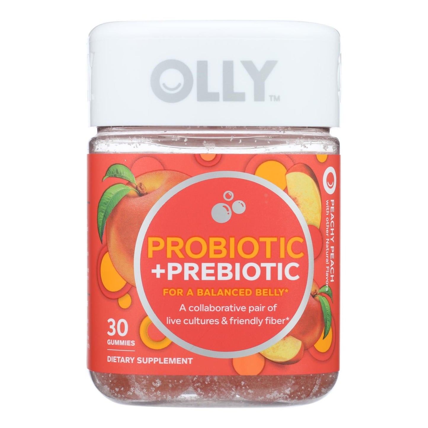 Olly - Pro/prebiotics Peach - 1 Each - 30 Ct image 1