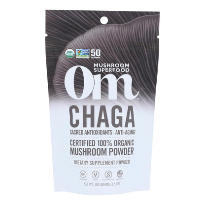 Om - Chaga Organic Powder 100grm - 1 Each - 3.5 Oz image 2