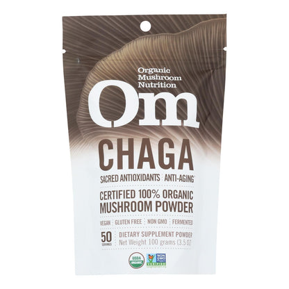 Om - Chaga Organic Powder 100grm - 1 Each - 3.5 Oz image 1