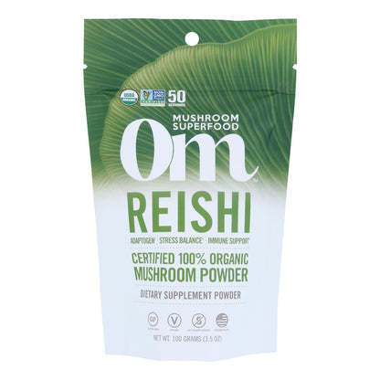Om - Reishi Organic Powder 100grm - 1 Each - 3.5 Oz image 2