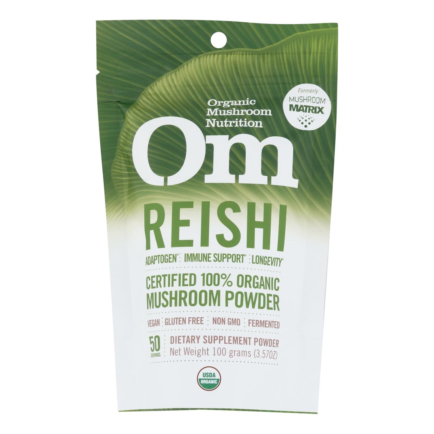 Om - Reishi Organic Powder 100grm - 1 Each - 3.5 Oz image 1