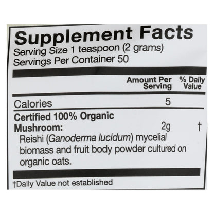 Om - Reishi Organic Powder 100grm - 1 Each - 3.5 Oz image 3