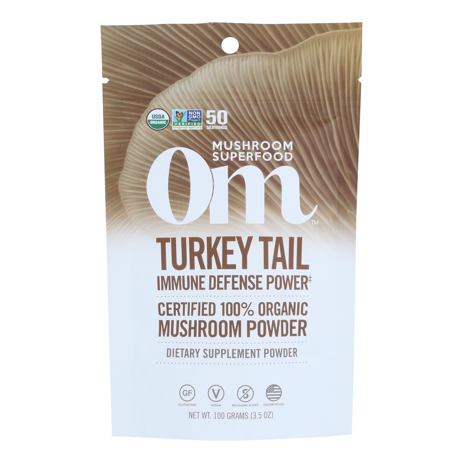 Om - Trkey Tail Organic Powder 100grm - 1 Each - 3.5 Oz image 2