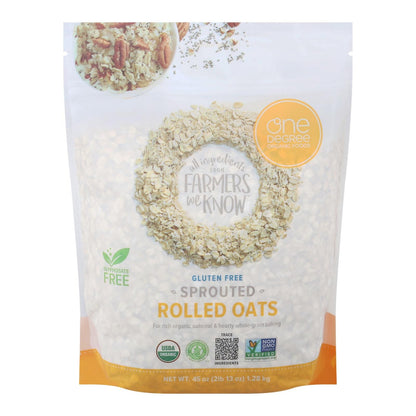 One Degree Organic Foods - Sprtd Oats Rolled - Case Of 4 - 45 Oz image 1